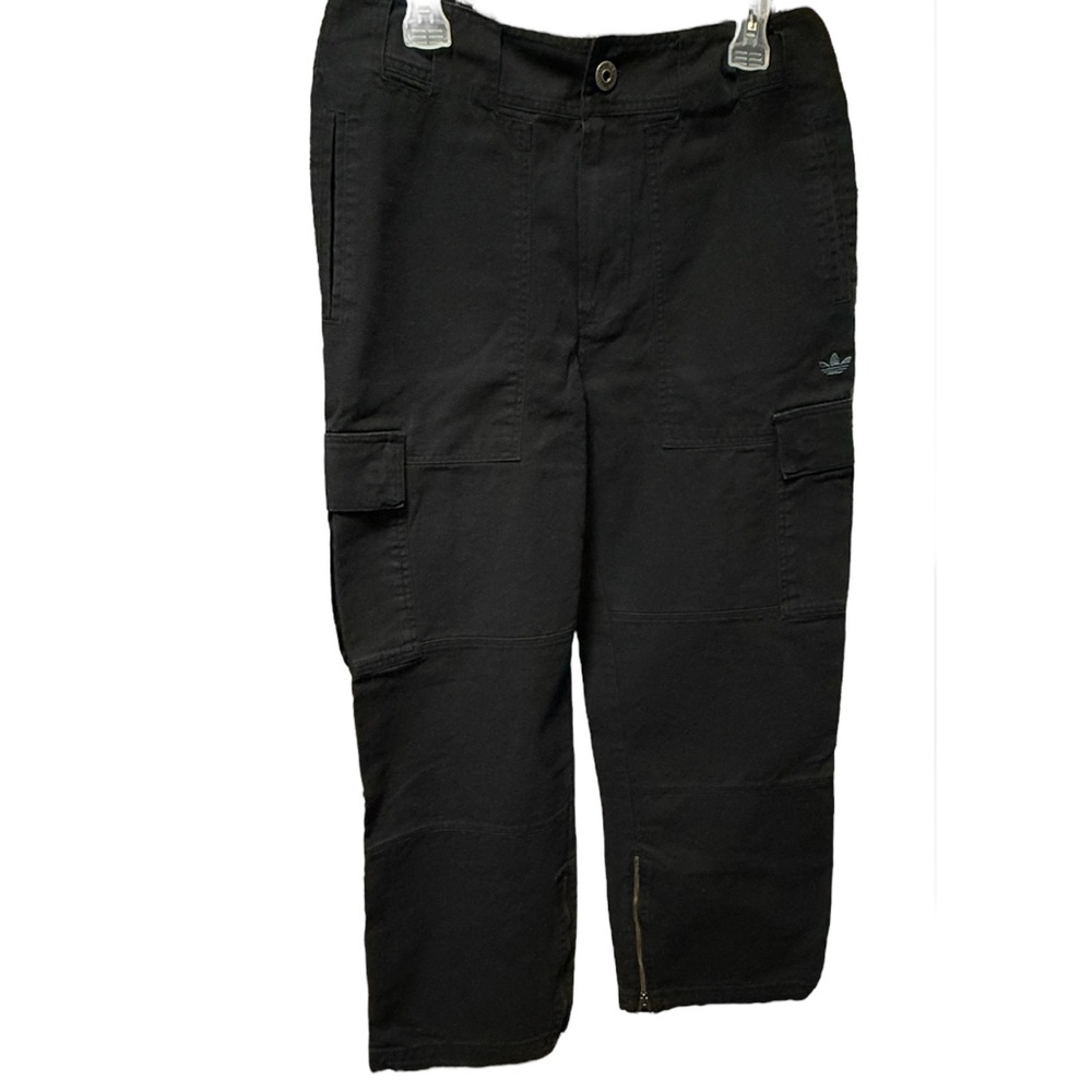 Men's Vintage Adidas Black Cargo Pants, 34x30
